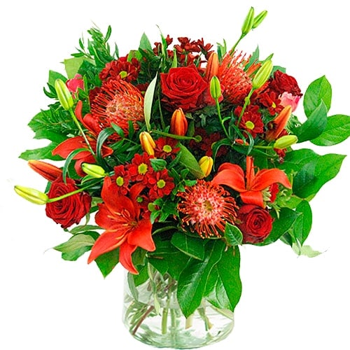 Bouquet red mixed