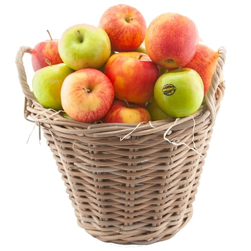 Fruit basket full of apples