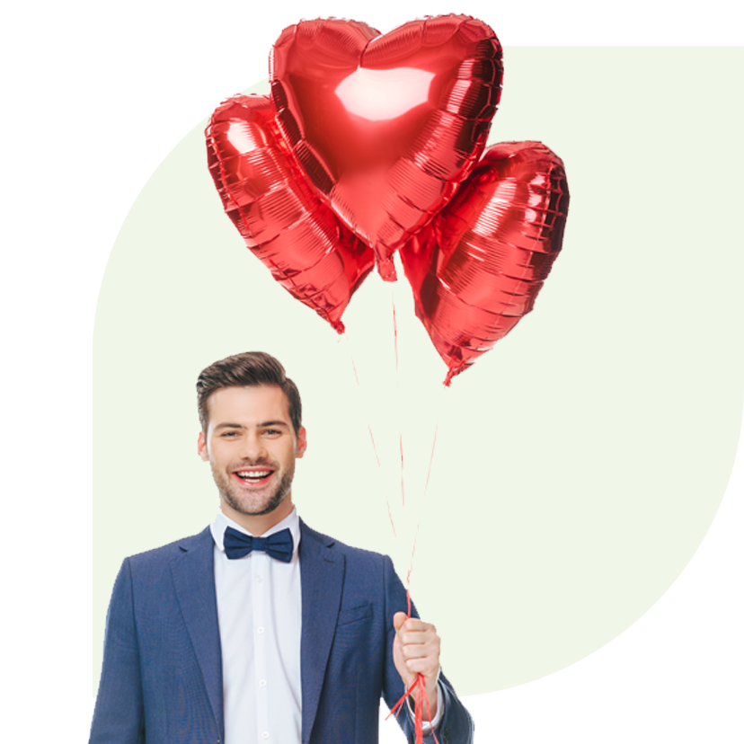 Love balloons delivery deBloemist.nl