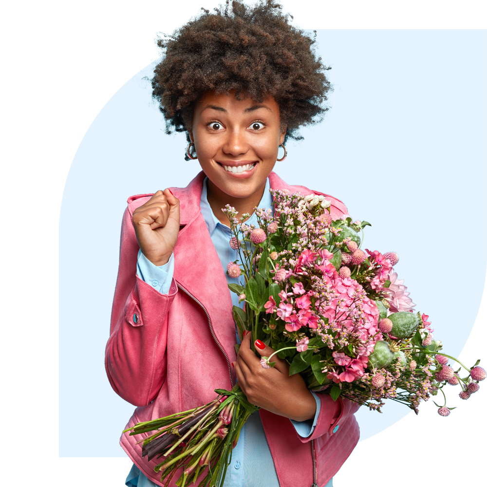 Bouquets ordered before 1500 is delivered today